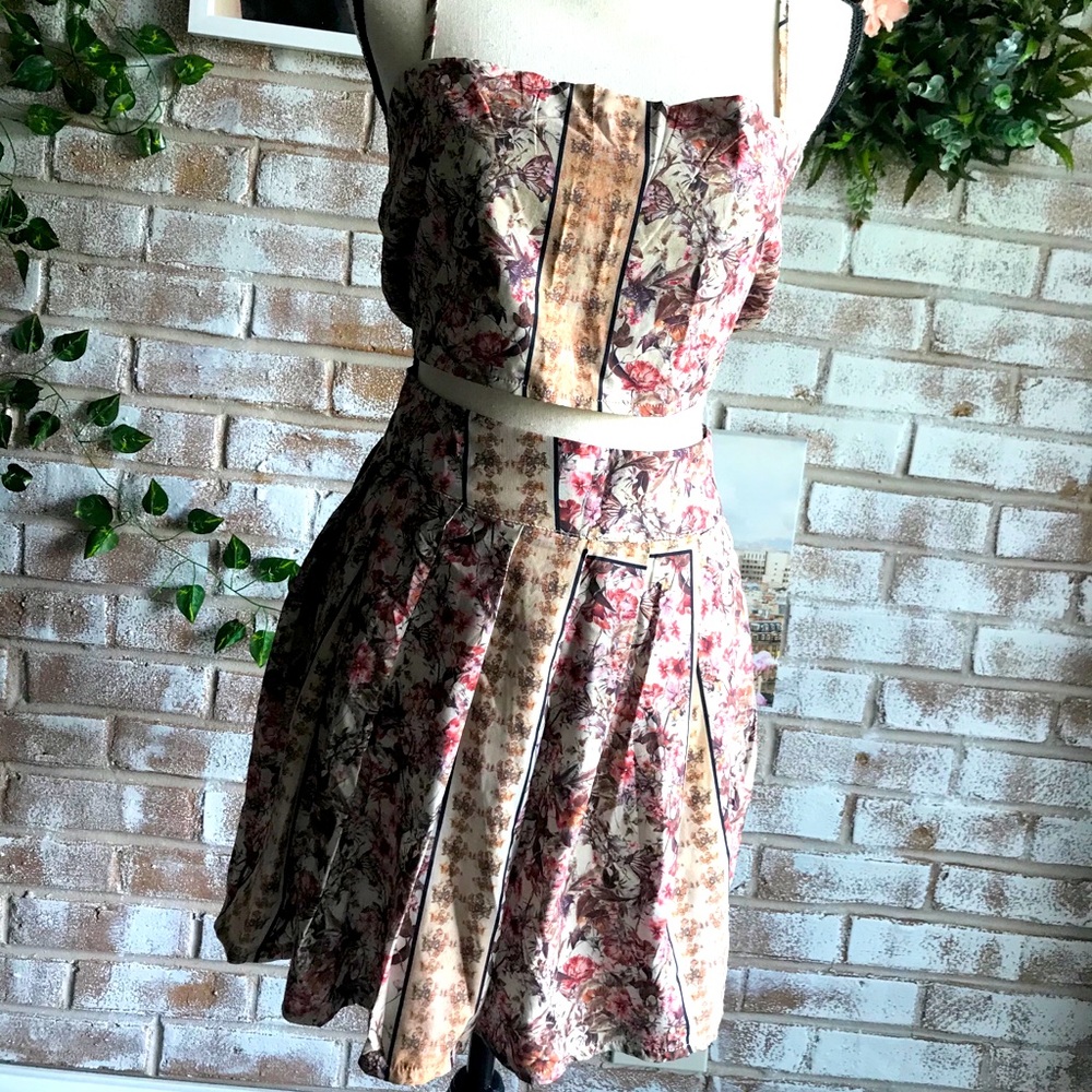 Two piece pattern silky set